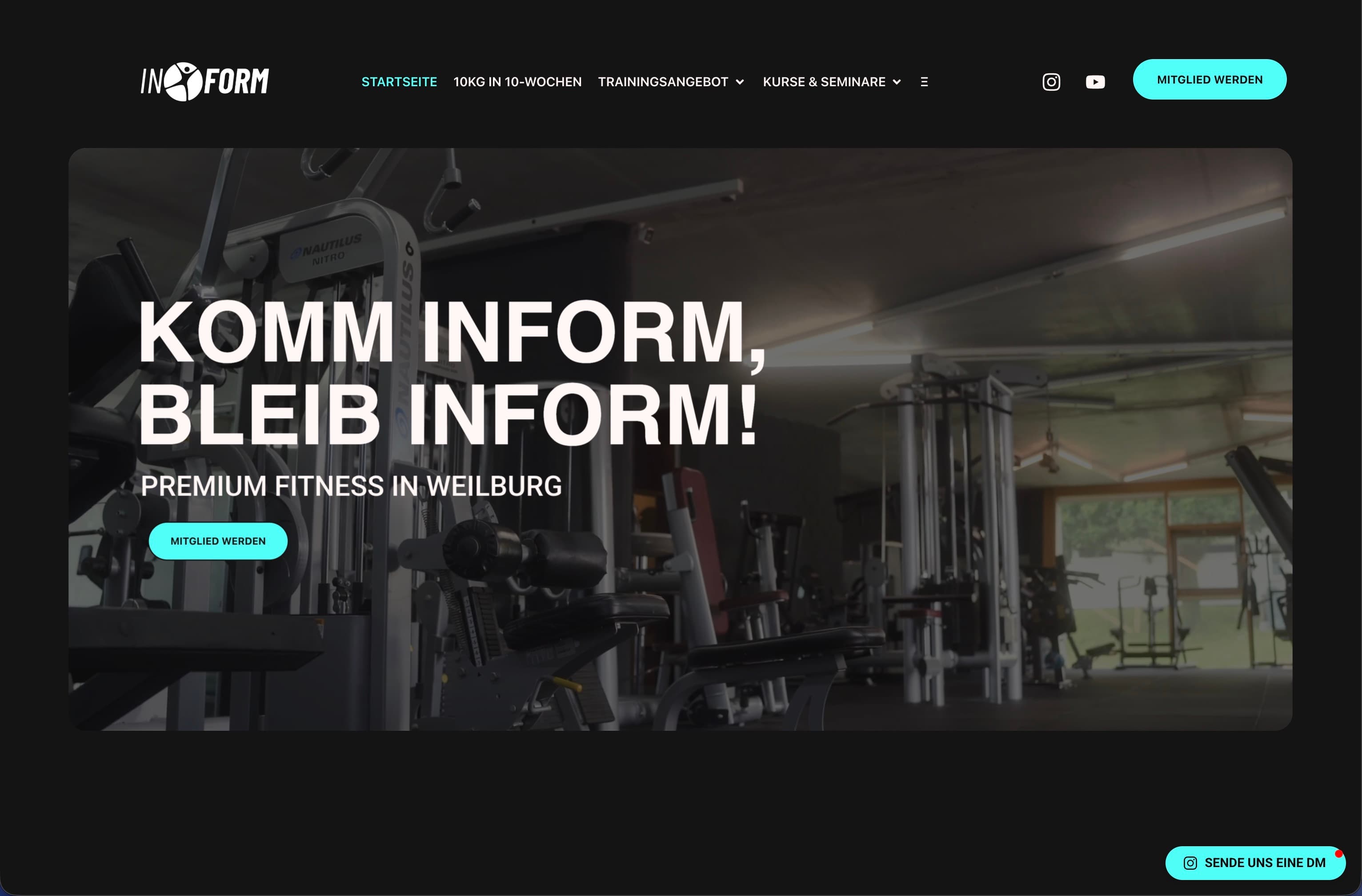 Website von Inform Weilburg, gebaut von ADYOUCATE