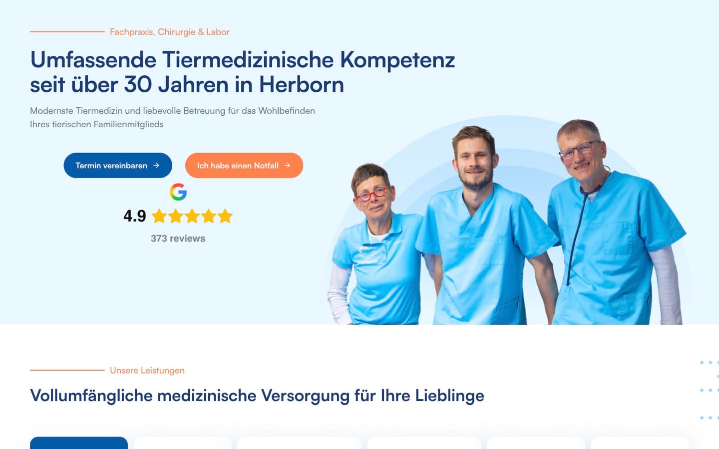 Website von Tierarztpraxis Schöne, gebaut von ADYOUCATE